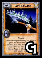 Dark Bolt Axe - Foil